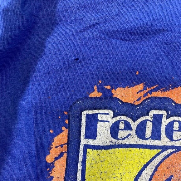Federated Auto Parts Racing Graphic Pocket Tee Thrifted Vintage Style Size L - Picture 10 of 10
